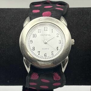 Pink & Black Poke A Dot Watch